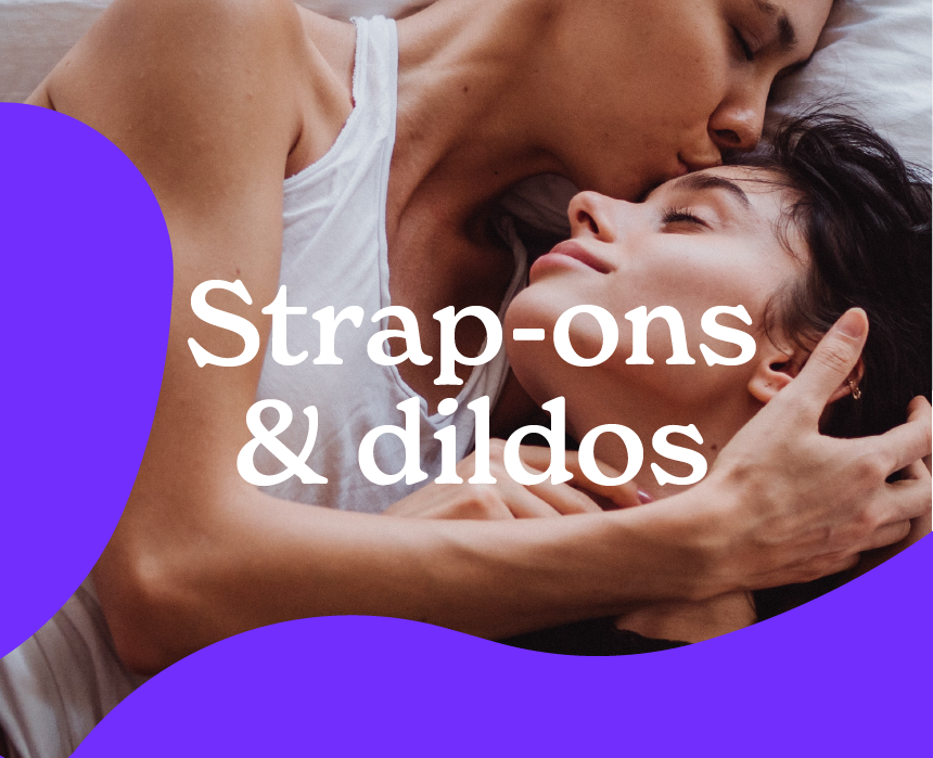 STRAP-ON HARNESS LESBIAN SEX TOYS WETFORHER DOUBLE DILDOS VIBRATORS  SHARE PLEASURE WOMAN STRAPLESS
