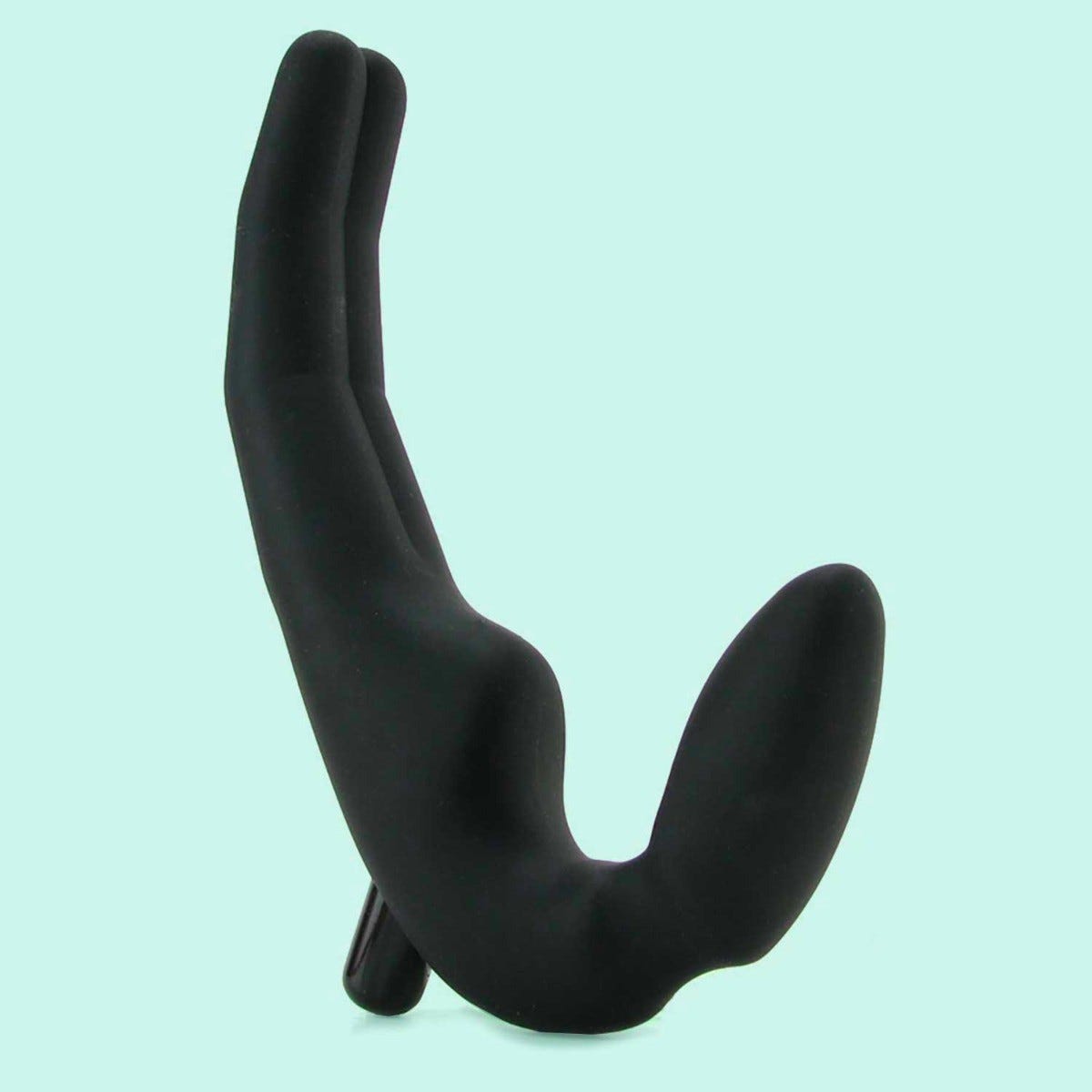 DOUBLE DILDO VIBRATING FOUR BLACK SMALL SIZE 4.7 INCH is a fun sex toy for couples from Wet For Her
