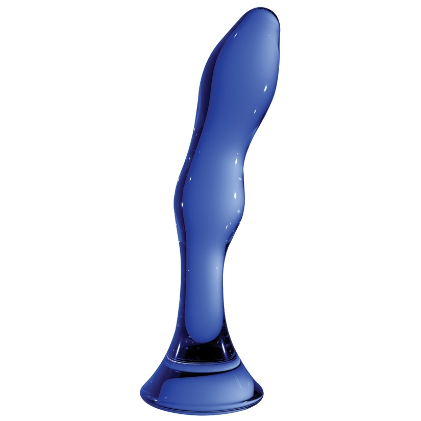 Gallant Glass Dildo Blue 7 Inch 3595 Wet For Her