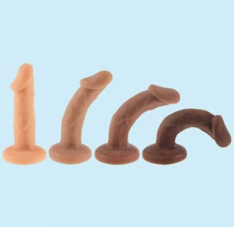 SHILO STRAP-ON DILDO PACKER PACKING FTM SEX TOY SILICONE REALISTIC PENIS SKIN TONES FLEXIBLE REAL SKIN BENDABLE