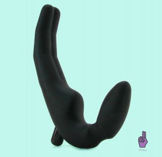 DOUBLE HEADED DIDLO STRAPLESS DILDOS DOUBLE SIDED ENDED VIBRATOR NO PENIS LESBIAN SEX TOYS ANAL EXPERIENCE LOVE NON REALISTIC FUN TWO WAY  SILICONE BONDAGE