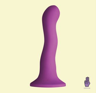 WAVE STRAP-ON DILDO SUCTION CUP 6 INCH MEDIUM SIZE