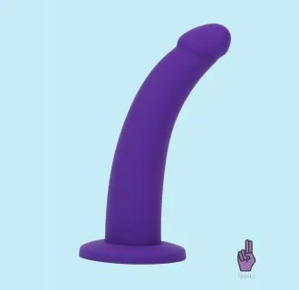 Out Purple Strap-On Dildo 5.1 Inch